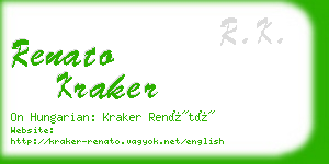 renato kraker business card